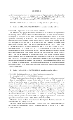 PL 2014, c.63 - New Jersey Legislature