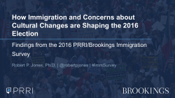 How Immigration and Concerns about Cultural Changes are