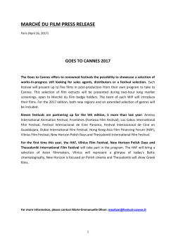 Goes to Cannes 2017 - March&eacute; du Film