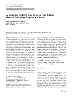 A simulation model of plant invasion: long