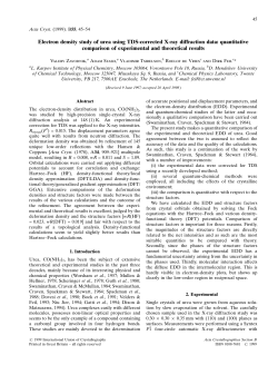 Electron density study of urea using TDS-corrected X