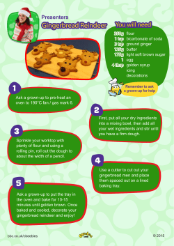 Gingerbread Reindeer 2 3 5 4 1