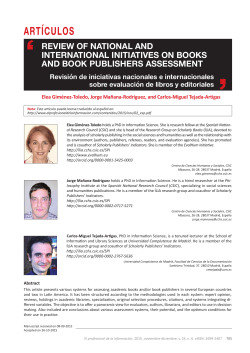 Review of national and international initiatives on books and book