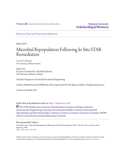 Microbial Repopulation Following In Situ STAR Remediation