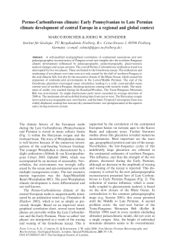 Permo-Carboniferous climate: Early Pennsylvanian to Late Permian