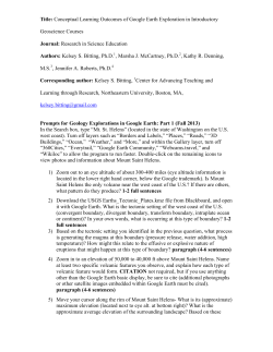 Title: Conceptual Learning Outcomes of Google Earth Exploration in