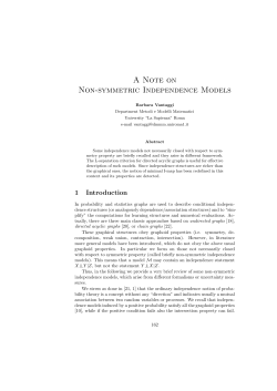 A Note on Non-symmetric Independence Models