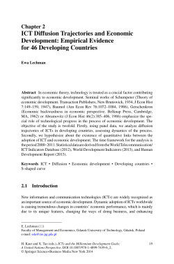 ICT Diffusion Trajectories and Economic Development: Empirical