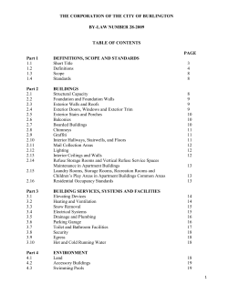 Property Standards by-law
