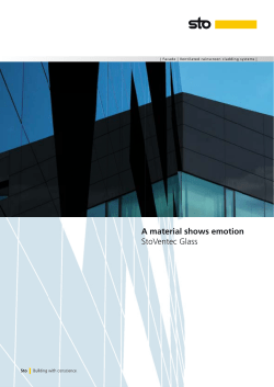 A material shows emotion StoVentec Glass