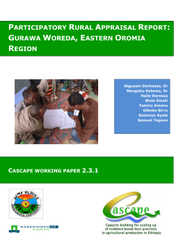 participatory rural appraisal report: gurawa woreda, eastern oromia