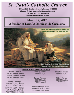 March 19 - St. Paul`s Catholic Church