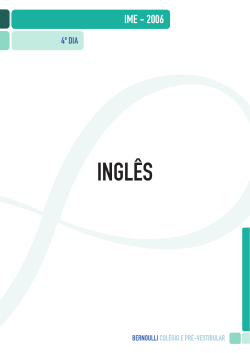 inglês - Grupo Bernoulli