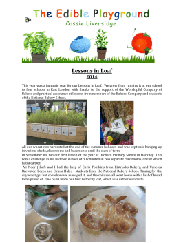 Lessons in Loaf - The Worshipful Company of Bakers