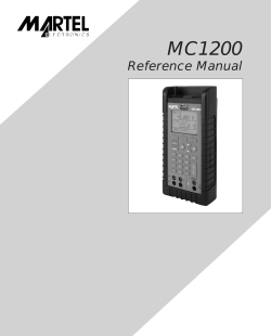 MC-1200 - Martel Calibrators