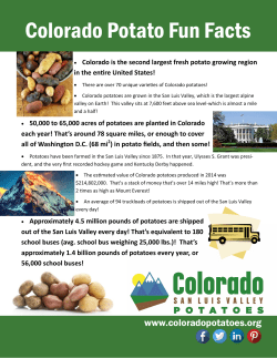 Colorado Potato Fun Facts