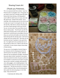 Shaving Cream Art