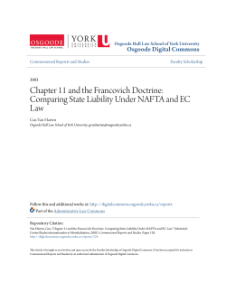 Chapter 11 and the Francovich Doctrine