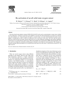 Re-activation of an all solid state oxygen sensor