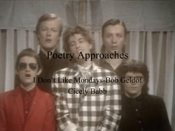 Poetry Approaches