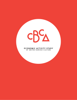 2016 Economic Activity Study - Colorado Business Committee for