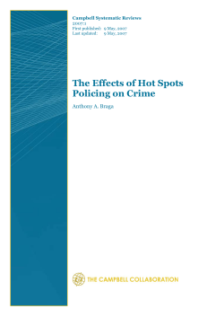 The Effects of Hot Spots Policing on Crime