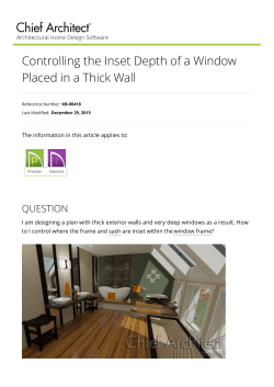 Controlling the Inset Depth of a Window Placed in a