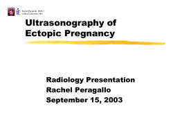 Ectopic Pregnancy - Lieberman`s eRadiology