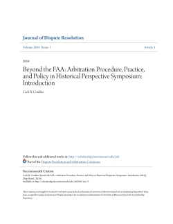 Beyond the FAA: Arbitration Procedure, Practice, and Policy in