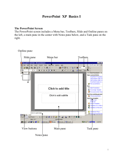 Creating a PowerPoint Presentation