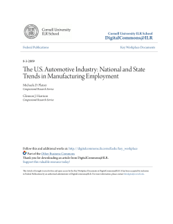 The U.S. Automotive Industry: National And State