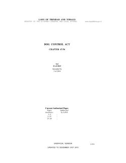 DOG CONTROL ACT