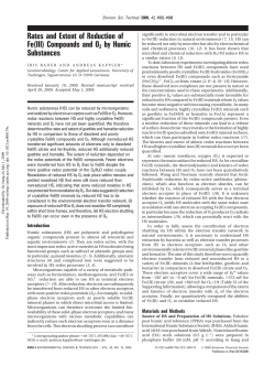 Rates and Extent of Reduction of Fe(III) Compounds and O2 by