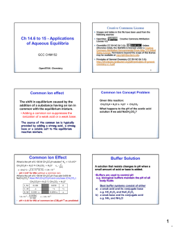 Chapter 15. Equilibria of Other Reaction Classes (solubility eq)