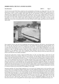 bobbie burns, the man and his machine