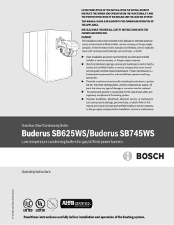 (PDF 0.6 MB) - Bosch Thermotechnology