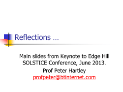 And in conclusion - Edge Hill University