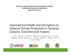 Improved Soil Health and Germplasm to Advance Tomato