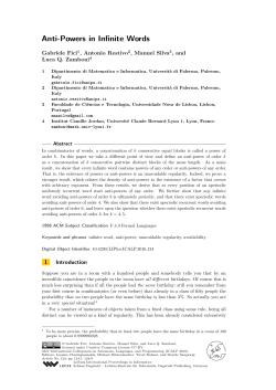 Anti-Powers in Infinite Words - DROPS