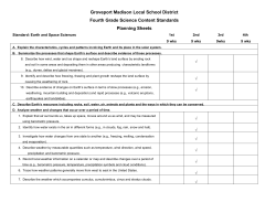 Groveport Madison Local School District Fourth Grade Science