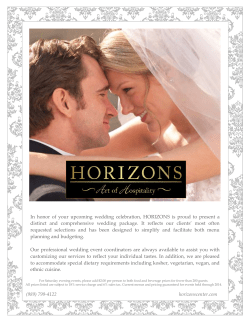 distinct and comprehensive wedding package. It reflects our clients
