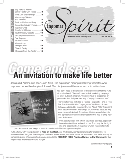 An invitation to make life better