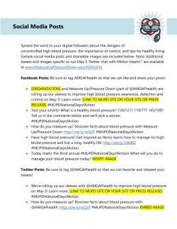 Social Media Posts - Measure Up/Pressure Down
