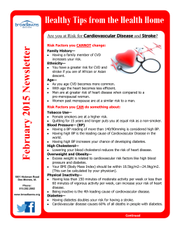 Healthy Tips From The Health Home