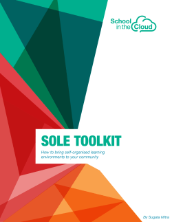School in the Cloud SOLE Toolkit