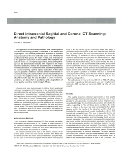 Direct Intracranial Sagittal and Coronal CT Scanning