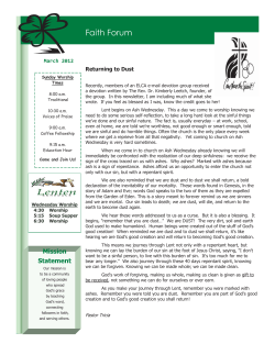 Faith Forum - Faith Lutheran Church