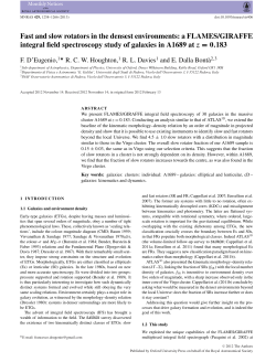 a FLAMES/GIRAFFE integral field spectroscopy