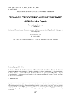 POLYANILINE. PREPARATION OF A CONDUCTING