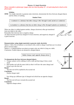 12. Static Electricity